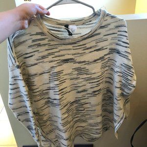 Striped Sweater with Side Cut